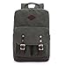 Produktbild Aidoer Damen und Herren Vintage Canvas Rucksack Schultasche Reisetasche Daypack Laptoprucksack(15 Zoll) Universität Backpack Unitasche Alltagstasche Laptoptasche für Outdoor Sports und Freizeit (Armee Grün)