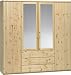 Produktbild Steens 29911219 Kleiderschrank Axel 200 x 193 x 62 cm Kiefer teilmassiv, natur lackiert