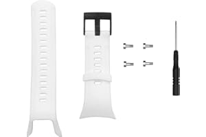 INF Pulsera compatible con Suunto 5, correa de silicona, correa de repuesto, correa de reloj de silicona, diseño clásico y chic, ideal para el día a día.