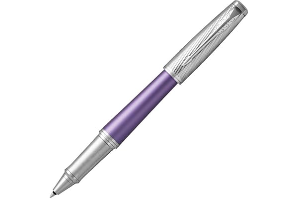 Parker Urban 1931622 Stylo roller Violet Premium avec Pointe Fine/Recharge d’encre Noir