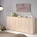 Produktbild Kommode Akazie beige Anrichte Schrank Sideboard Schubladenkommode Aufbewahrung Kinderzimmer Jugendzimmer Kinderzimmerkommode