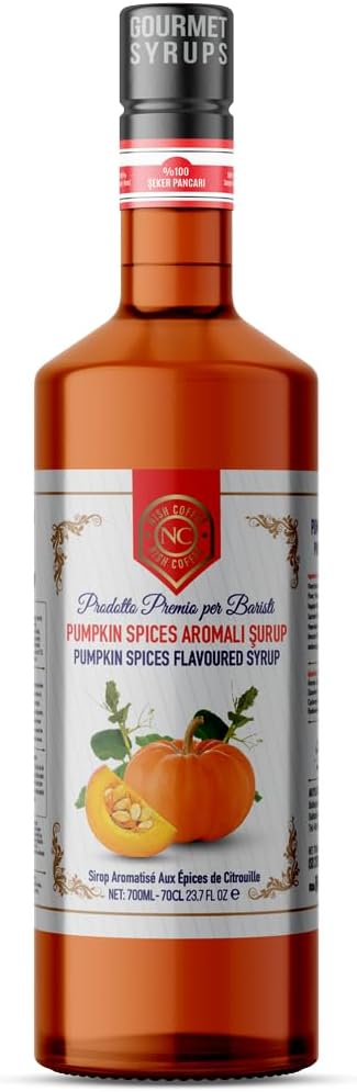 Nish Bal Kabağı (Pumpkin Spices) Aromalı Şurup 700 ML - Pet Şişe