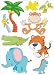 Produktbild infactory Wandsticker: Tierisch lustige Wandtattoos fürs Kinderzimmer Indonesien (Wand-Tattoo)