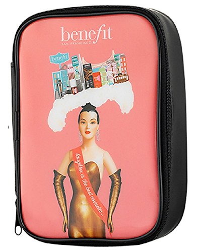 BENEFIT COSMETICS Simone Catalog beauty bag LIMITED EDITION purse size makeup essentials bag Approx L: 7" x W: 5" x H: 2"