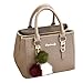Produktbild TianWlio Damen Klassische Handtasche Hairball Ornaments Tasche Solide Pailletten Handtasche Geldbörse Messenger Schulter Tasche Handtasche Winged Schultertasche Groß Umhängetasche Taschen