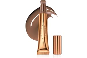 Prreal Contour Beauté Wand, stylo anti-cernes liquide pour le visage, bâton de Contour liquide lisse et crémeux fini mat avec applicateur de coussin doux Contouring pour le corps(#01)