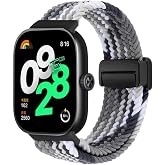 Rongep [&Ouml;rg&uuml; Loop] Xiaomi Redmi Watch 6/5/4/Mi Band 10 Pro/9 Pro/8 Pro ile Uyumlu Kordon Manyetik Toka Konforlu Mi Band 10 Pr