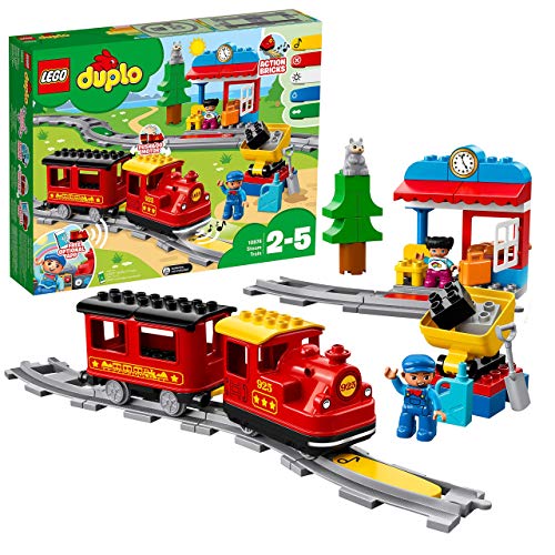 LEGO DUPLO Trains - Tren de Vapor, Juguete Educativo de Aprendizaje de Codificación con Muñecos y Locomotora para Niños y Niñas de 2 a 5 Años, Complementable con APP (10874)