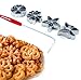 Produktbild Traditionelle Teigform Hworost Waffeleisen Waffelbäckerei Spreewaldschleifen Set 4 Stück (Höhe 2 cm.)