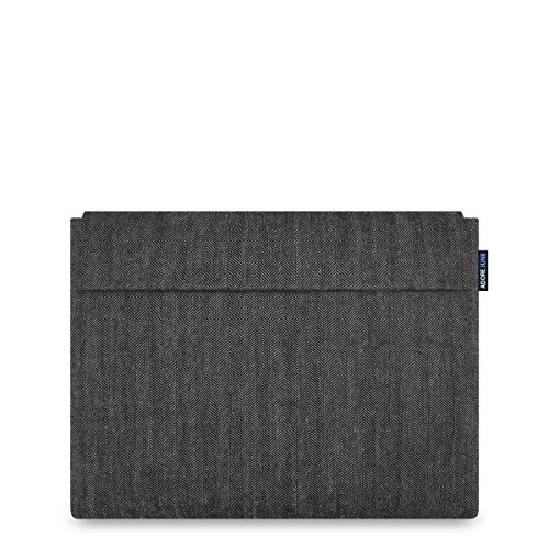 Adore June iPad Pro 12.9 Hülle „Business“ aus characteristischem Stoff mit Apple Pencil Halterung. Passend für das iPad Pro 12 9 (2017 und 2015) und Smart Keyboard. Hochwertige Tasche als treuer Begleiter. Made in Europe. - 2