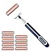 3 Blades Razor System for Man Shaving, 1 Handle + 10 Cartridges
