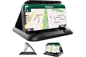 Milukon Supporto per cellulare, supporto girevole per cellulare per auto, supporto universale per telefono cellulare per auto, per da cruscotto con base adesiva