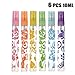 JaneDream 6 Pcs 10ml Crystal Cut Glass Perfume Spray Empty Bottles Travel Size Easy to Carry