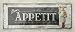 Produktbild Blechschild Dekoschild Schild Bon Appetit Guten Appetit Küche Retro 13x36 cm