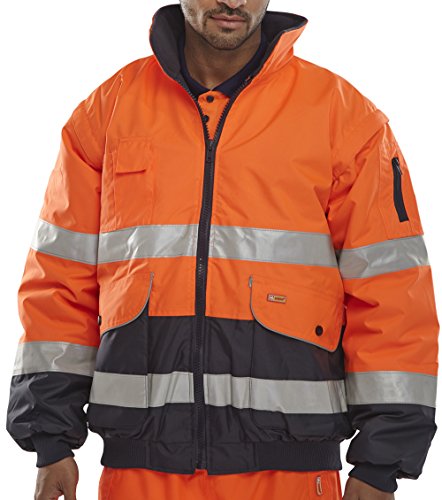 EUROPA BOMBER JACKET ORANGE / NAVY L