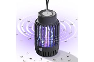 GBARAN Mückenvernichter-Lampe, Insektenvernichter, Insektenvernichter, Fliegenschutz, elektrisch mit Nachtlicht, leistungsstarke Mückenschutz-Schädlingsbekämpfungsfallen für drinnen und draußen