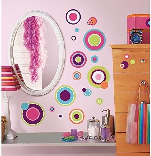 RoomMates Repositionable Coloured Dots (31 Stickers)