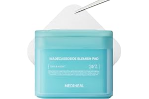 MEDIHEAL Madecassoside Toner Pads - Centella Asiatica zur Hautreinigung und Tonierung - Veganer Gaze, 100 Stück