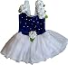 Mpc Baby-Girls Dress (F1001_Velvet_Normal_Blue_6 - 12 Months) RS.585.00