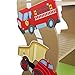 Fantasy Fields by Teamson Transportation Childrens Wooden Bookcase Storage Kids Bookshelf 10040A