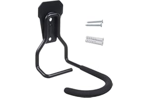 Maclean Stojak rowerowy, uchwyt ścienny, pionowy stalowy hak do przechowywania, 20 kg, garaż