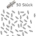 Produktbild Euro Tische Regalbolzen 5mm Silber 50 Stück Regal Bolzen Pins Regalstift Metall Regalstifte