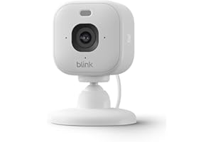 Blink Mini 2K+ (neueste Generation) Überwachungskamera für den Innenbereich | Sicherheitskamera mit Netzstecker für zuhause | 2K-Videoauflösung, 4-fach-Zoom, Nachtsicht in Farbe | 1 Kamera – Weiß