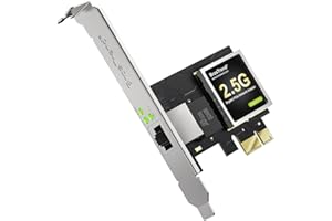 BrosTrend 2.5 Gigabit PCIe Network Card for Linux, PCI Express Ethernet Network Adapter RJ45 Port, Extra Low Profile Bracket, Compatible with Ubuntu, Fedora, Debian, Mint, ArchLinux..., Windows 11/10