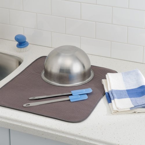 InterDesign 40131EU iDry Küchen-Matte, 46 x 41 cm groß, Mokka / Elfenbein - 3