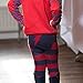 Piccalilly Organic Cotton Red & Blue Unisex Baby & Toddler Lightening Bolt Leggings 0-12 Months