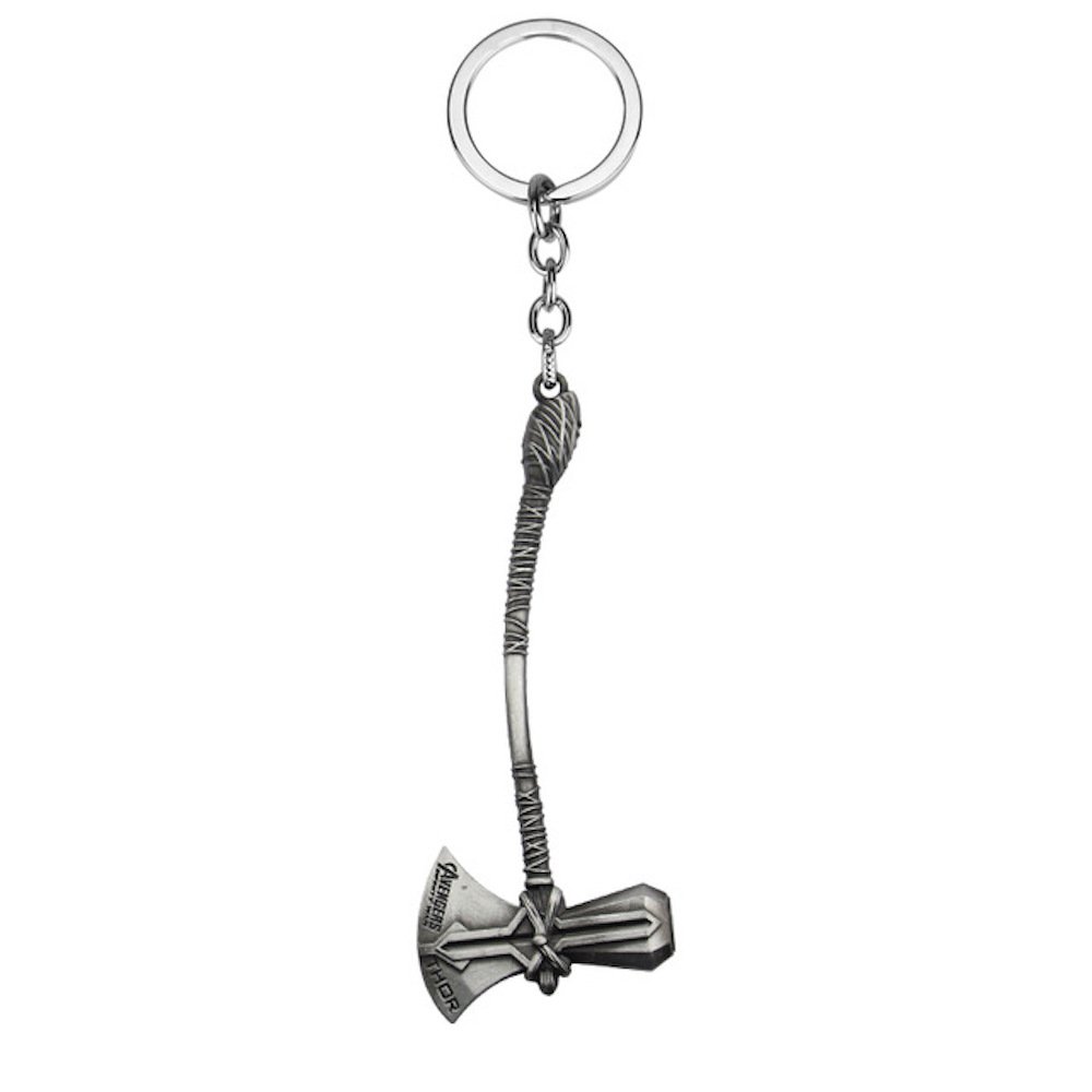 Thor-Stormbreaker-Schlsselanhnger-aus-Metall-Silber-MARVEL-Avengers