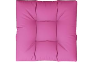 vidaXL Palettenkissen, Kissen für Gartenmöbel Hocker Sofa, Wasserabweisendes Sofakissen, Sitzkissen Palettenpolster Gartenkissen, Rosa Stoff