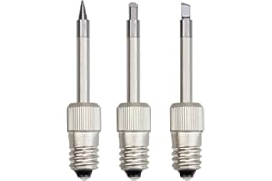 FrogBro 3 Pack Soldering Tips, (Pointed Soldering Tip, Chisel Soldering Tip, Horseshoe Soldering Tip) Compatible with FROGBRO Battery Soldering Iron, Model: LD006A Tips-3