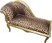 Casa-Padrino Baroque Kids Chaise Leopard/Gold Mod2 - Baroque Furniture