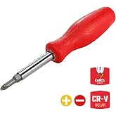 WORKPRO 6-in-1 &Ccedil;ok Fonksiyonlu Tornavida Seti, Değişken U&ccedil;lu, Krom Vanadyum, Profesyonel, Manyetik U&ccedil;, 18x4x4 cm
