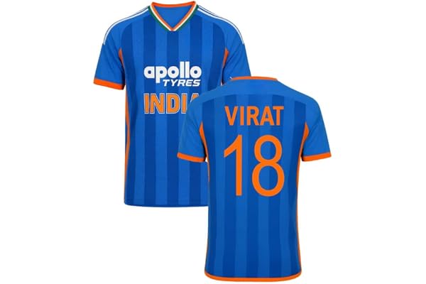 Virat Kohli 18 India Cricket Jersey 2025 Test Match for (Boys,Men,Kids)