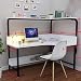 Produktbild Corner Desk Home Simple Computer Desk Bookcase Bookcase Kombination-120 * 46 * 12,5cm Multifunktion,White