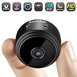 Conexión WiFi fácil: la mini cámara espía Ansteker solo mide 2.4GHz, puede transmitir en vivo todos sus videos a través de la aplicación para teléfono inteligente o tableta (iOS y Android disponible) para verlos remotamente cuando salga de su casa. Vigile su casa, oficina o familia como ama de llaves o cámara de niñera 24 horas / 7 días. La cámara espía AOBO también puede funcionar para computadoras con Windows / Mac.