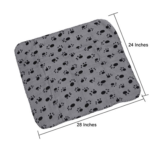 Comsmart-Warm-Dog-Cat-Fleece-Blankets-Mat-Pad-Bed-Cover-with-Paw-Print-Soft-for-Kitties-Puppies-and-Other-Small-Animals-5-Pack-of-24x28-Inches