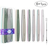 Waschbar und langlebig - Diese Nagelfeilen werden aus hochwertigen EVC + Emery Boardmaterialien hergestellt. Der Nagelhautschieber besteht aus Edelstahl. Verschleißfest und kann sie durch antibakterielle Seife oder Sterilisierlösung verflüssigen, um sie zu Höchstleistungen zu bringen.