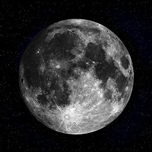 Pitaara Box Full Moon in The Night Sky Peel & Stick Vinyl Wall Sticker 20 X 20Inch