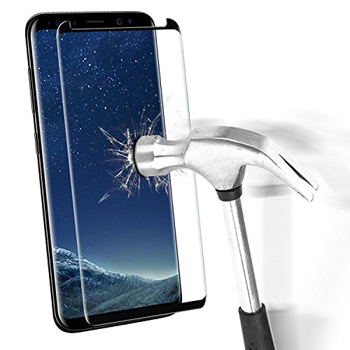Samsung Galaxy S8 Protection écran, Danibos 3D Film Protector Ultra Clair Dureté 9H Anti-rayures Écran de Screen Protection verre trempé pour Samsung S8(Noir) Samsung Galaxy S8 Protection écran, Danibos 3D Film Protector Ultra Clair Dureté 9H Anti-rayures Écran de Screen Protection verre trempé pour Samsung S8(Noir)