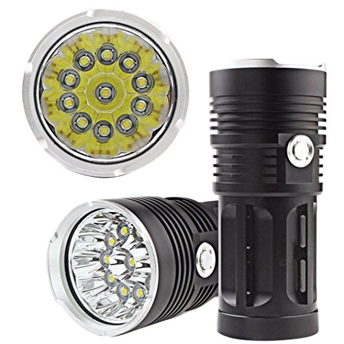 Oyedens 28000lm 11 X Cree XM-L T6 Jagd-Taschenlampe LED 4 X 18650 Lampe Taschenlampe Taschenlampe
