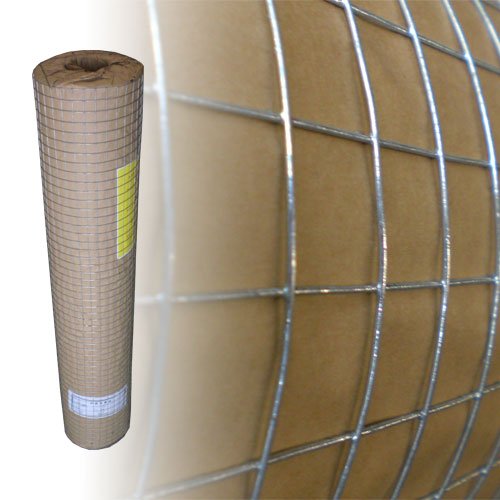 Volierendraht 1m x 25m 19x19mm verzinkt Drahtgitter 4Eck Maschendraht Drahtzaun