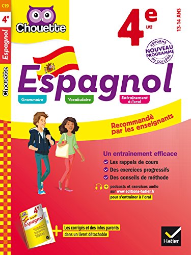 Télécharger Espagnol 4e - LV2 (A1+, A2): cahier d'entraînement et de révision livre En ligne