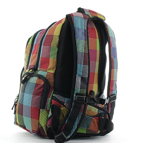 Franky Rucksack 16 Zoll Laptopfach RS8 Check and Stripes - 4