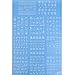 Imported 3D Mixed Design Nail Art Sticker Tips Manicure Water Transfer Decals - A01 RS.170.00