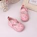 Voberry®1 Pair Cute Toddler Girls Hollow Bowknot Sandals Lighted Soft-Soled Princess Shoes (4.5, Pink)