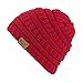 Price comparison product image Unisex Beanie, Jaminy Boy Girls Warm Crochet Winter Wool Knit Ski Beanie Skull Slouchy Caps Hat (Wine Red)