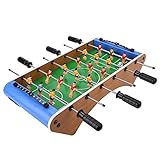 【Material duradero】Nuestro futbolín clásico de tamaño mini está hecho de madera y PP premium. Con él, podrías jugar.